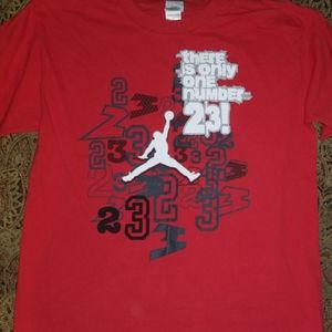 Red Jordan kids t shirt